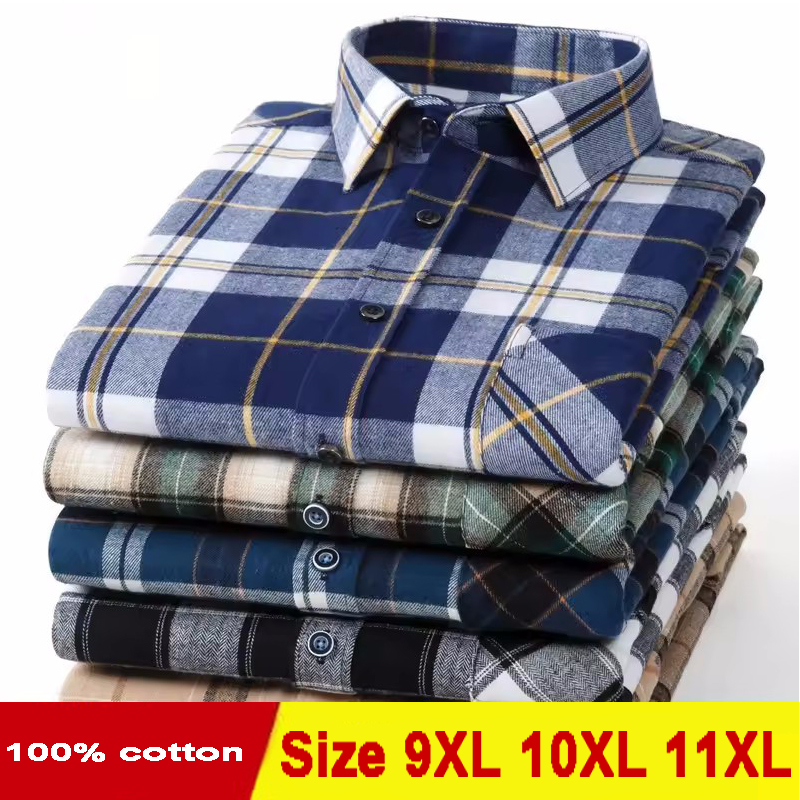 Maat 11XL 10XL 9XL Mode Flanel - Flannel Shirt Lined recensie en prijs