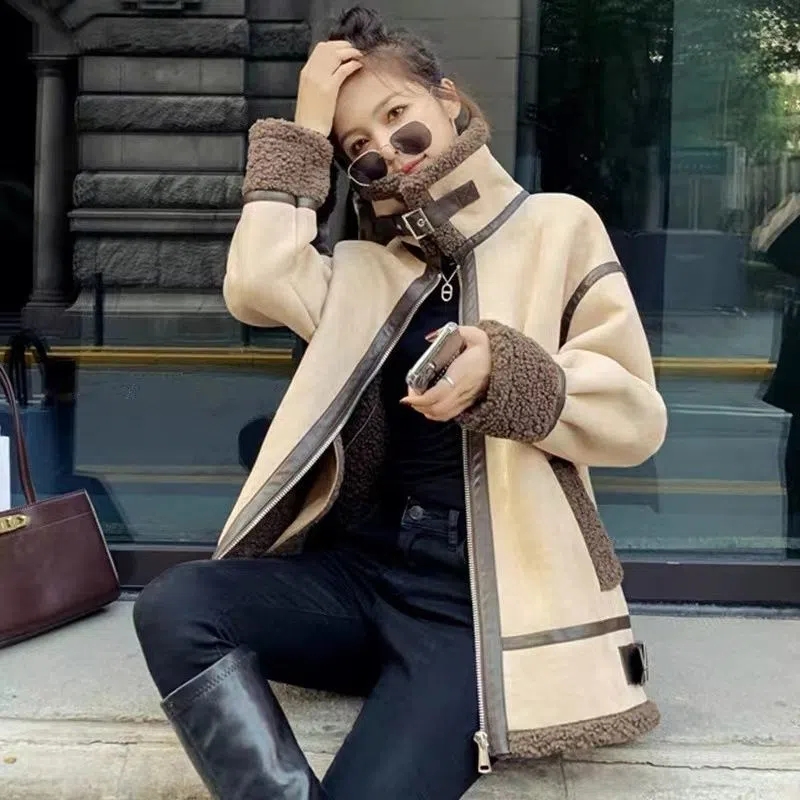 Lamsbontjas Dames Nieuwe herfs - Wool Coat Peacoat recensie en prijs