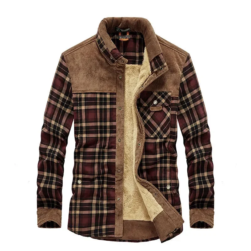 Mannen Plaid Shirts Winter Jas - Flannel Shirt Lined recensie en prijs